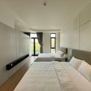 家庭雙人房, 陽台, 城市景觀