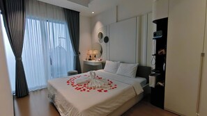 Luxury Double Room Single Use, Balcony, City View