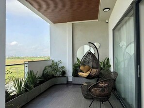 Luxury Double Room Single Use, Balcony, City View | Terrace/patio