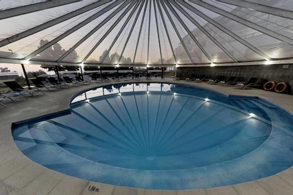 Indoor pool, outdoor pool