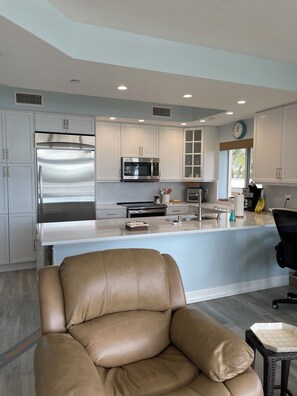 Fridge, microwave, oven, stovetop - Spectacular 3BR Condo - Great views of the inlet & ocean in Palm Beach Shores (Palm Beach Shores)