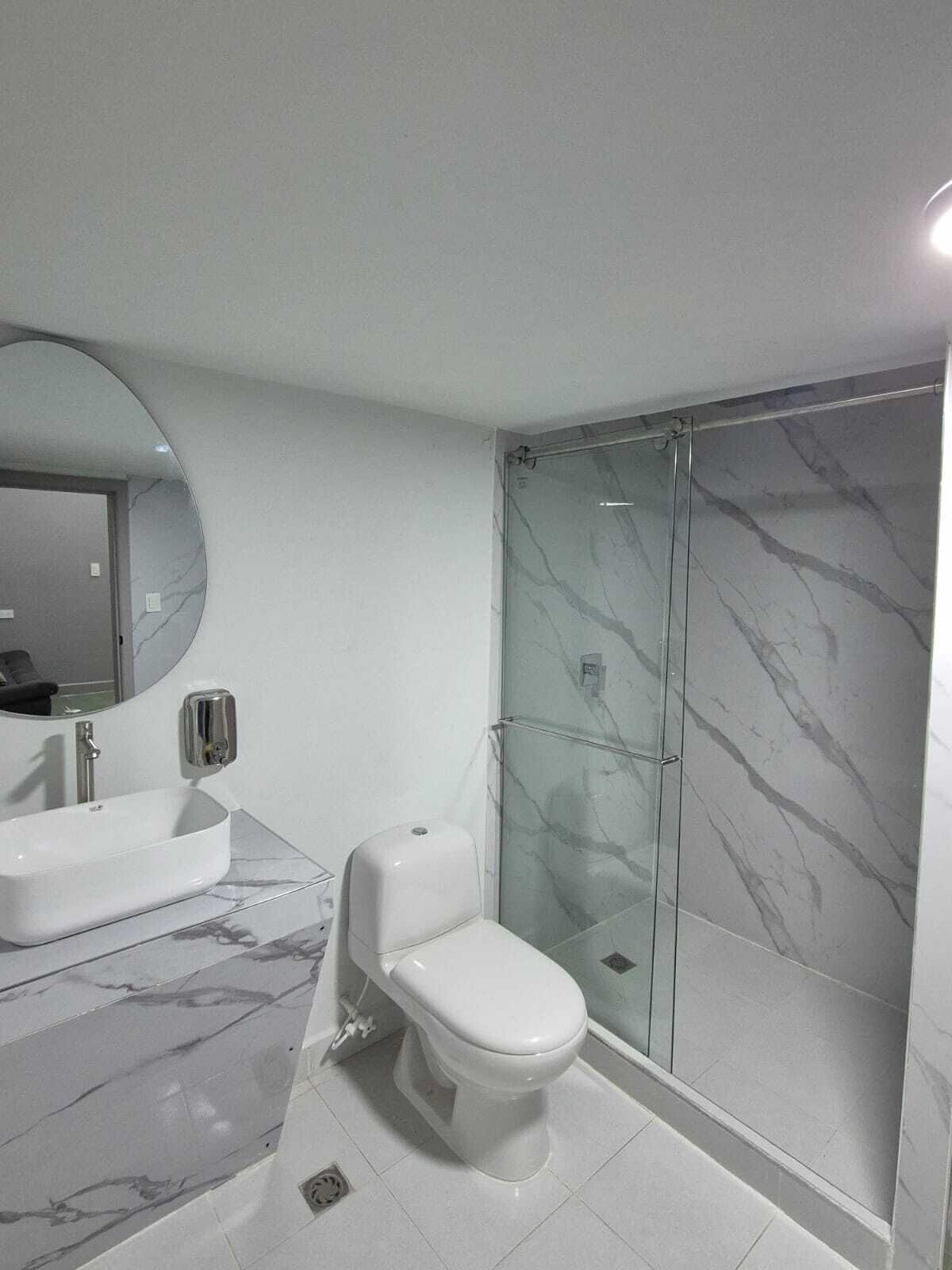 Family Apartment | Bathroom | Designer toiletries, soap, toilet paper