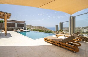 Pool - Villa Calidra, Divine Sea Views, Private Pool, Furnished Terrace, Elia (Mykonos)