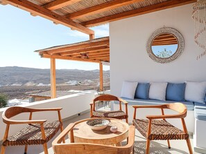 Terrace/patio - Villa Hydrene, Divine Sea Views, Private Pool, Furnished Terrace, Elia (Mykonos)