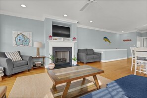 TV, video games, books - 5BR Kure Beach Condo w Elevator, Ocean Views & Walk to Beach (Kure Beach)