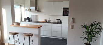 Stylish apartment with AC and sweeping views over historic Leuven