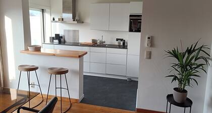 Stylish apartment with AC and sweeping views over historic Leuven