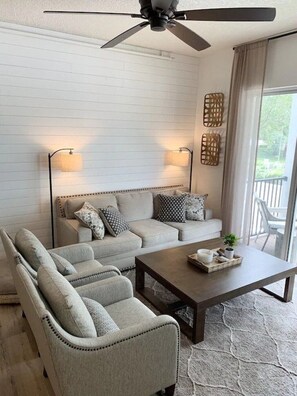 Living area - City Lights & Kits Vibes:  Walk to Kits Beach & Granville Island! (Vancouver)