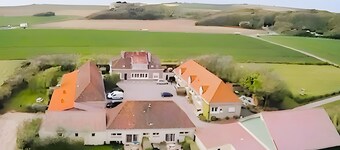 Chambre d’hôtes « Ferme Des 4 Vents - Chambre Alizé » avec vue mer et Wi-Fi