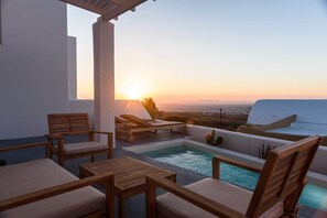 Pool - Villa Meloria, Divine Sea Views, Private Pool, Furnished Terrace, Finikia (Santorini)
