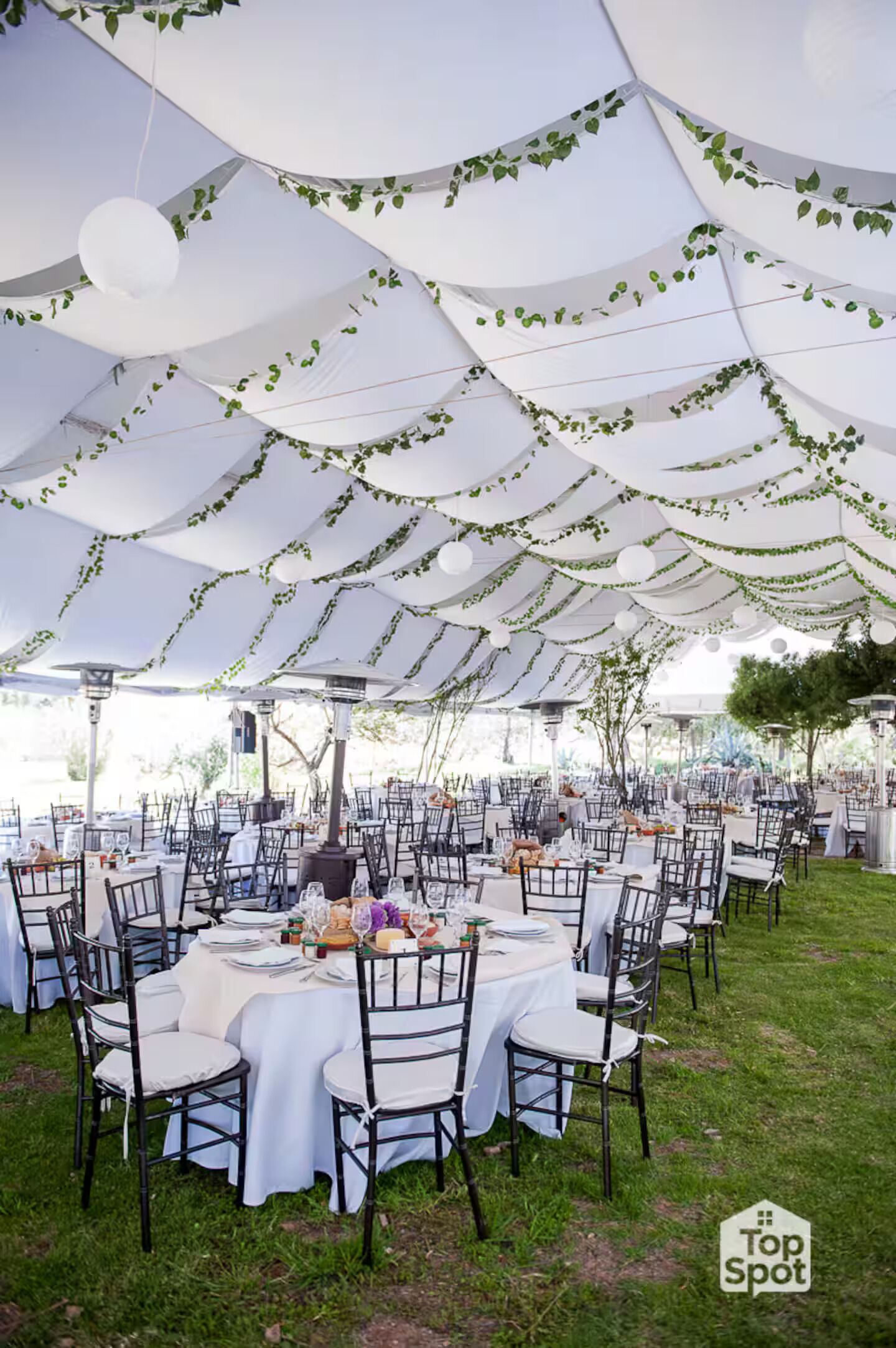 Espace banquet en plein air