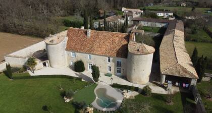 Chambre 1 au chùteau avec terrasse partagée, jardin privé et Wi-Fi