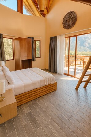 Estúdio conforto, sacada, vista para a montanha