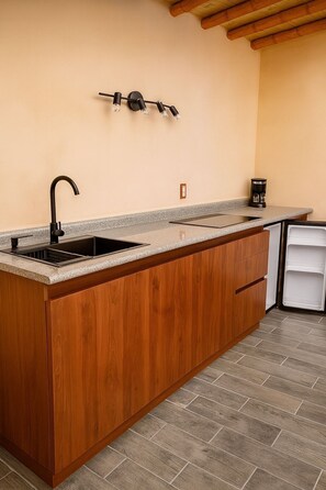 Estúdio conforto, sacada, vista para a montanha | Cozinha privada