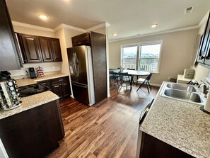 Fridge, microwave, oven, stovetop - Starlit Summit Retreat - Breathtaking 180°+ Mountain Views | Hot Tub (Waynesville)