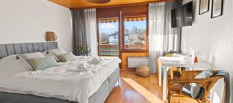 Studio cosy, proche du lac, avec un grand balcon