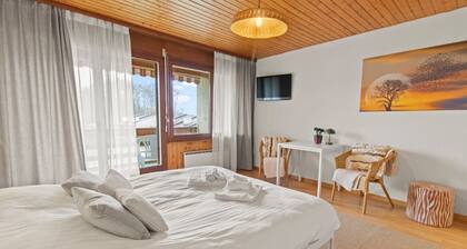 Charmant studio avec balcon à 5 min du lac