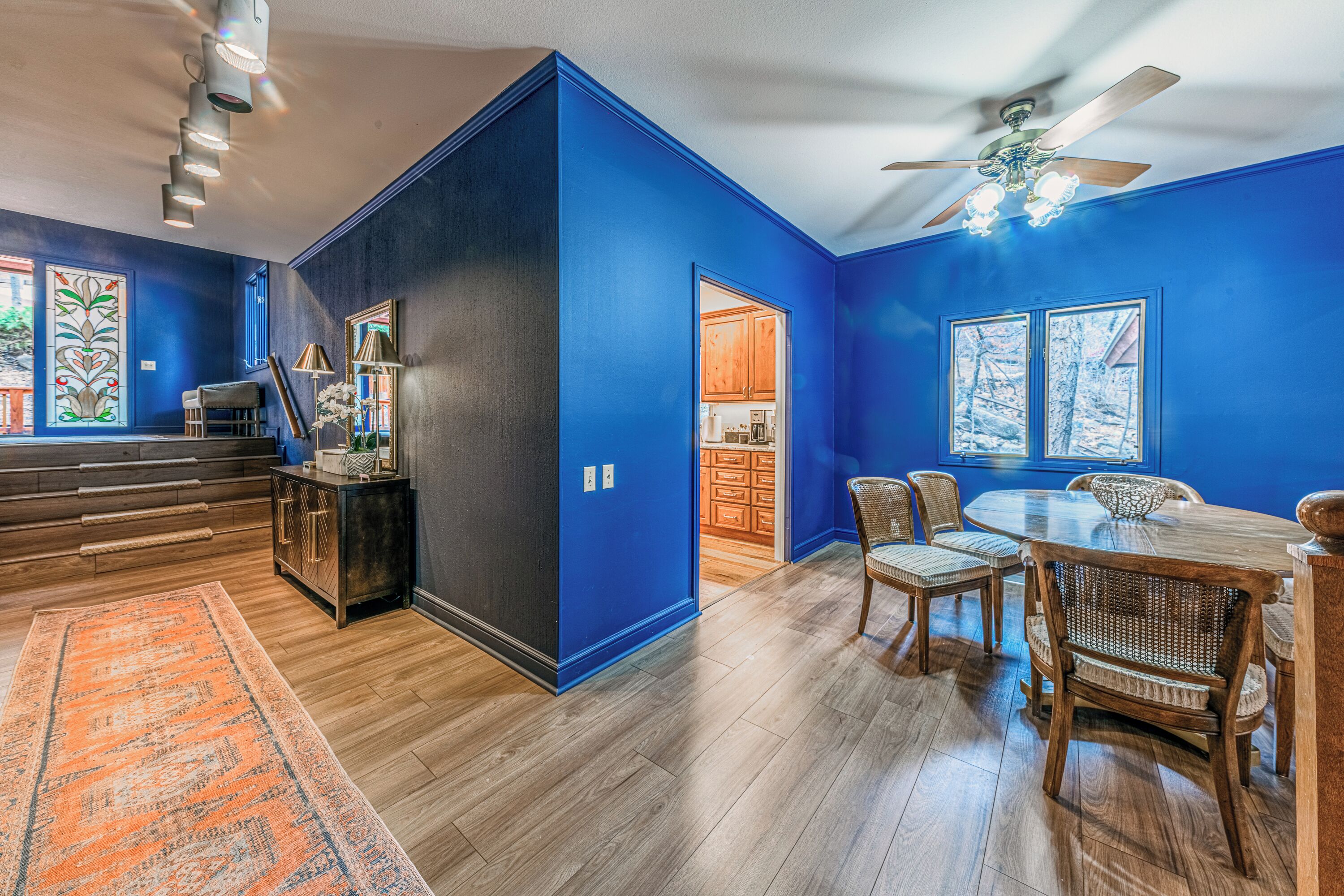 Chalet, Multiple Beds, Patio, River View (Unit 207) | In-room dining