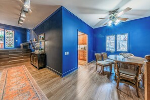 Chalet, Multiple Beds, Patio, River View (Unit 207) | In-room dining - Mountain River Chalet (Ruidoso)