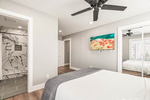 2 habitaciones, tabla de planchar con plancha, wifi y ropa de cama