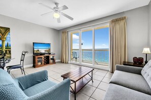 Condo, 1 King Bed with Sofa bed (Calypso 2-2207 West) | Living area - Calypso 2-2207 West (Panama City Beach)