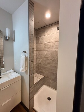 Bathroom - Downtown Tulsa 1BR/1BA Loft I Corporate HousingI Monthly & Short-term Rental (Tulsa)
