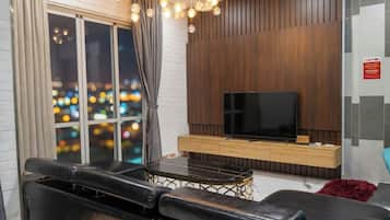 Deluxe-Penthouse, 5 Schlafzimmer, Balkon, Stadtblick | Blick auf die Stadt