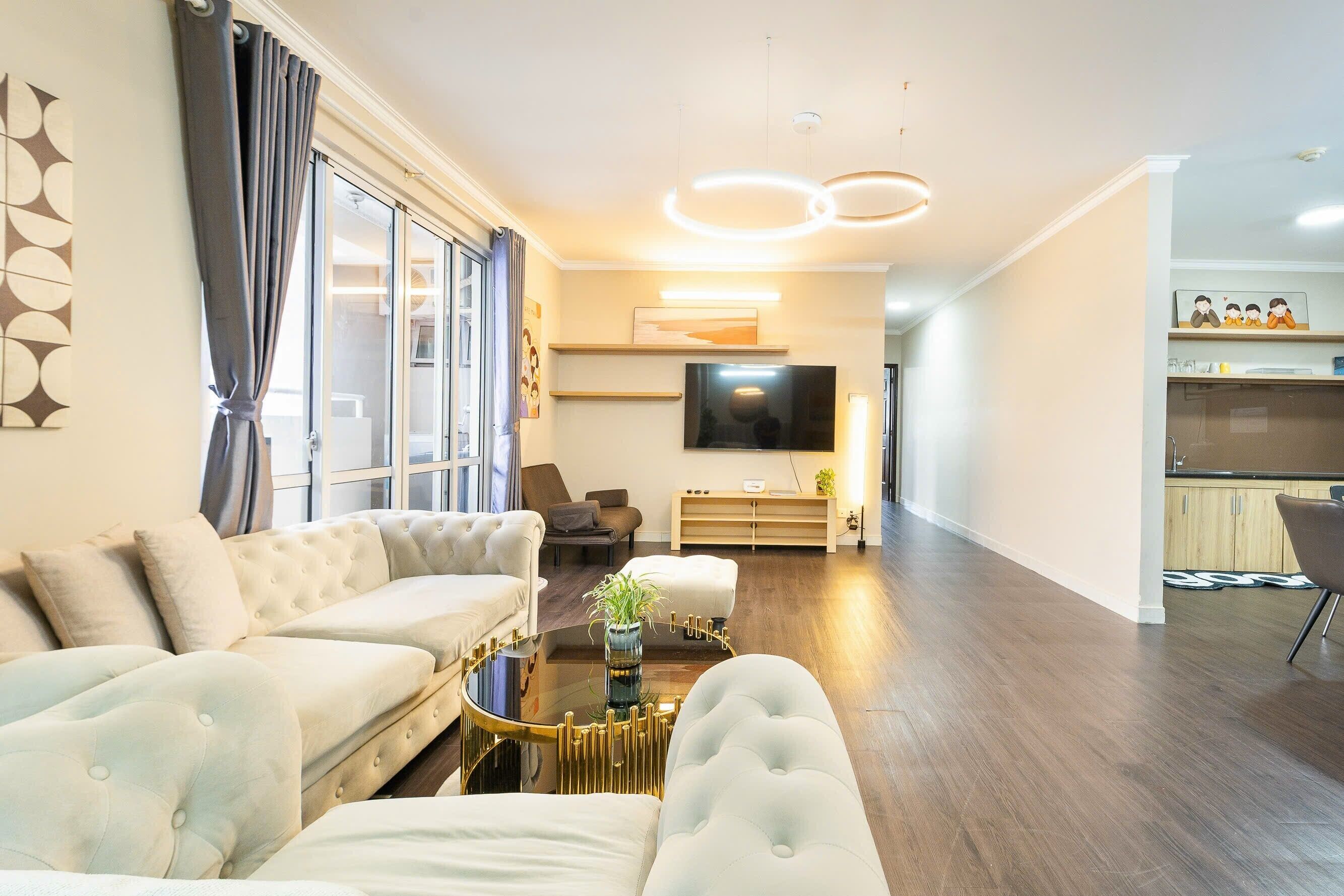 Căn hộ Deluxe, quang cảnh thành phố | Khu phòng khách