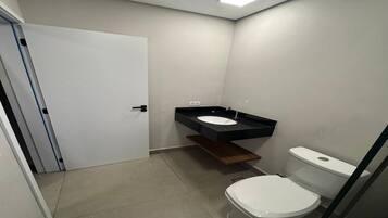 Towels, soap, toilet paper