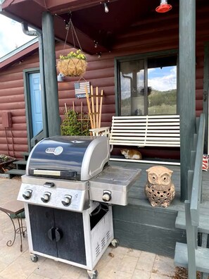 Terrace/patio - Lake George Cabins & RV Park, Cabin 8, The Stars Await (Lake George)