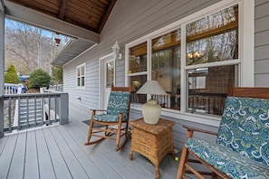 Terrace/patio - Fairway & Mountain Views, Relaxing 2BR Condo Retreat (Whittier)