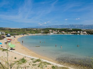 Beach - Golden Coast Villa Caska - Duplex One Bedroom Apartment with Sea View and Balcony (Novalja)