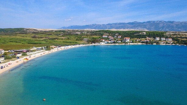 Beach - Golden Coast Villa Caska - Duplex One Bedroom Apartment with Sea View and Balcony (Novalja)