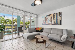 Luxury Apartment, Balcony, Pool View | Living area - Costa Brava Condo by Otium (Ceiba)