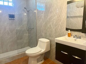 Bathroom - Ocean-Inspired Apartment | Near Ocean Park Beach (San Juan)