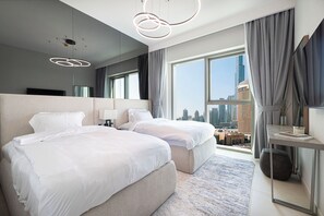 Apartment, 2 Bedrooms, Balcony, City View - Luxury 2BR Burj Khalifa View Dubai Mall (Dubai)