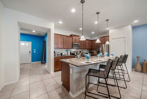 Superior Townhome, 5 Bedrooms | Private kitchen - 5Br Minions & Mickey Rooms W Pool Sun Shelf 8879 (Kissimmee)