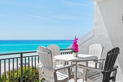 Gulf-Front 30A! Private Beach! Direct Ocean Views! Emerald Hill 6! Chairs! 