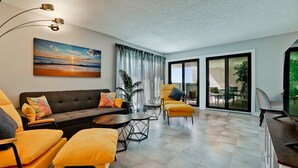TV - Waters Edge - Anna Maria Island - 1 bedroom 1 and 1/2 bath gulf-front condo - Maximum Occupancy 4 people. (Holmes Beach)