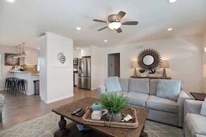 TV, fireplace - The Oasis | Pool, Fire Pit, Near Disneyland (Anaheim)