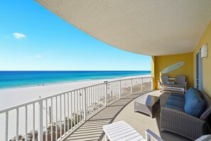 Property grounds - Low Floor w Direct Gulf-front 2BR/BA at Emerald Isle, Beach Chair Set Up Included, Beachfront Pool, Hot Tub & Fitness Center on PCB's Quiet West End! (Panama City Beach)