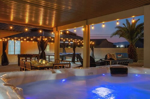 Massive 7BR Home: Pool, Games, Pickleball & More!