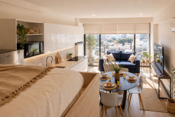 1 dormitorio, tabla de planchar con plancha, wifi y ropa de cama