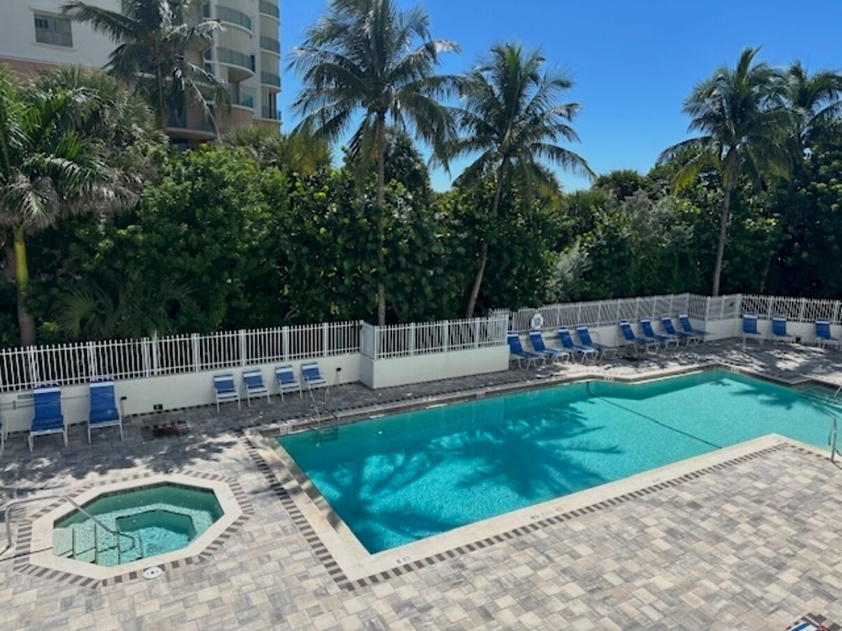 A heated pool