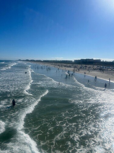 Penguins on the Beach | 2BR Steps to Beach & Downtown w/pool | Unit 6