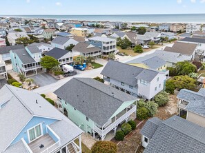 Exterior - Starfish Oasis by Brunswick Vacation Rentals: Beachy 4BR Retreat w/ Decks & Yard (Sunset Beach)