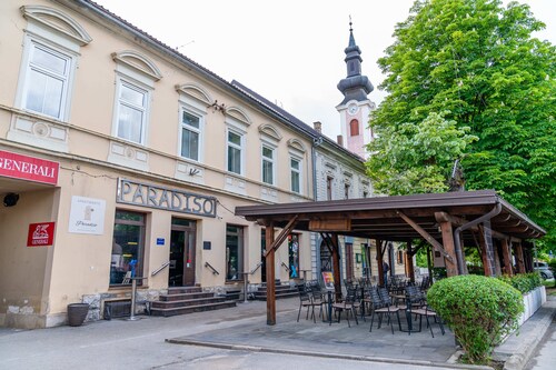 Apartment in Otočac with private sauna, terrace, and feng shui design.