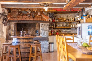 Dining - Traditional Lika home with pool and jacuzzi surrounded by nature. (Brinje)