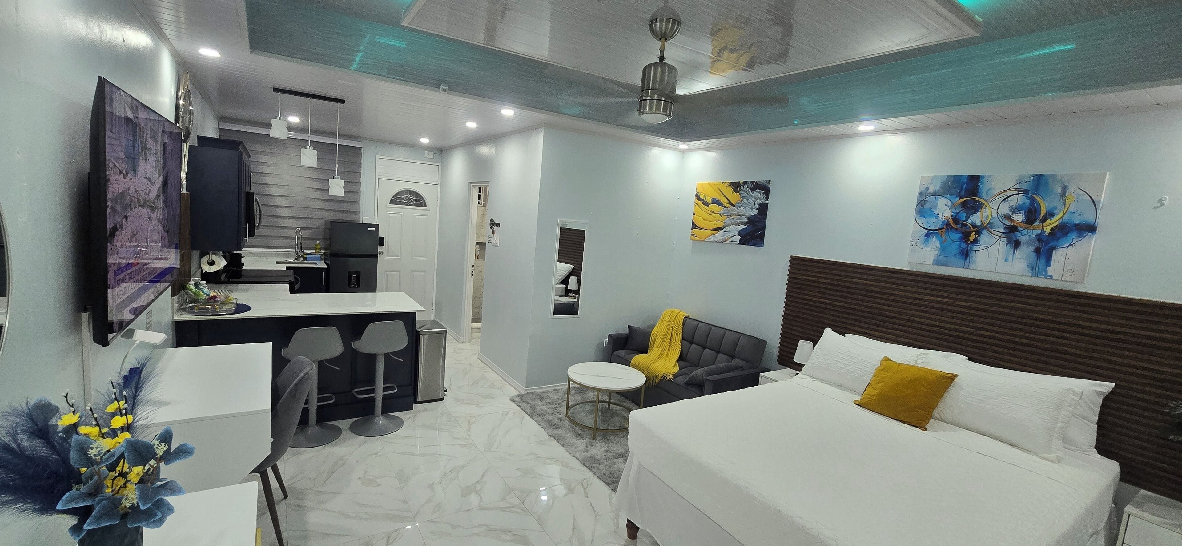 1 bedroom, iron/ironing board, free WiFi, bed sheets