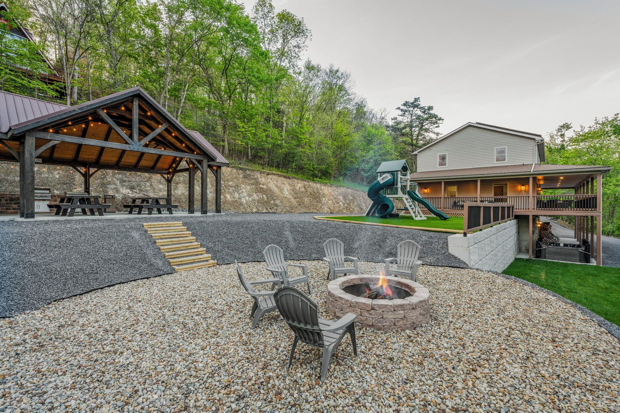 Out door fire ring to enjoy nature